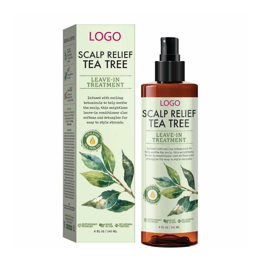 Private Label Scalp Serum with Tea Tree Oil OEM/ODM