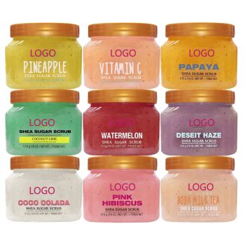 Custom body scrub product packaging by ProCosmeticsOEM