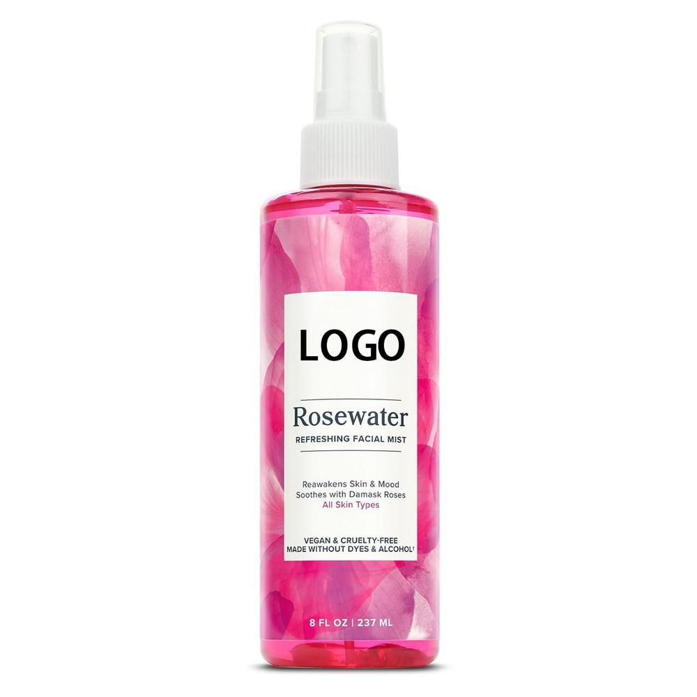 Private Label Rose Water refreshing face toner OEM/ODM