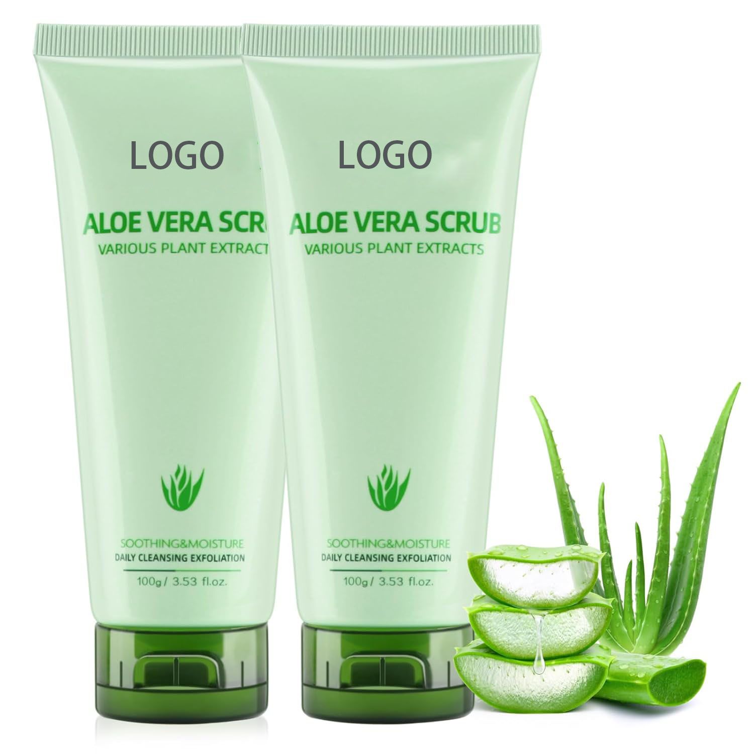 Private Label Oatmeal & Aloe Vera Soothing Scrub OEM/ODM