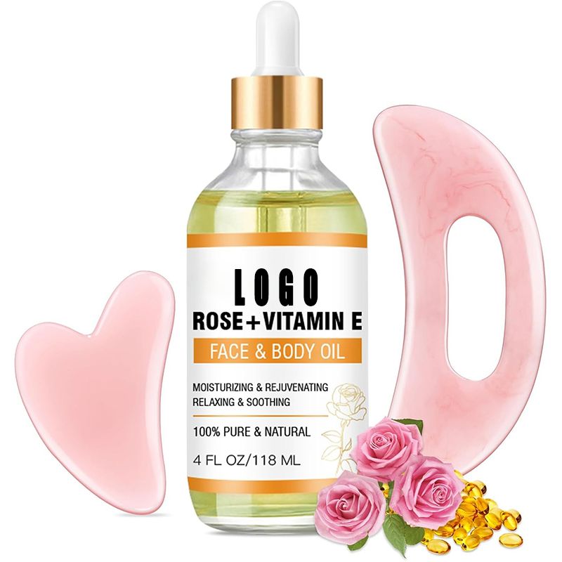 Private Label Anti-Aging Rosehip & Vitamin E Massage Oil OEM/ODM