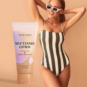 Custom self-tanning product packaging by ProCosmeticsOEM