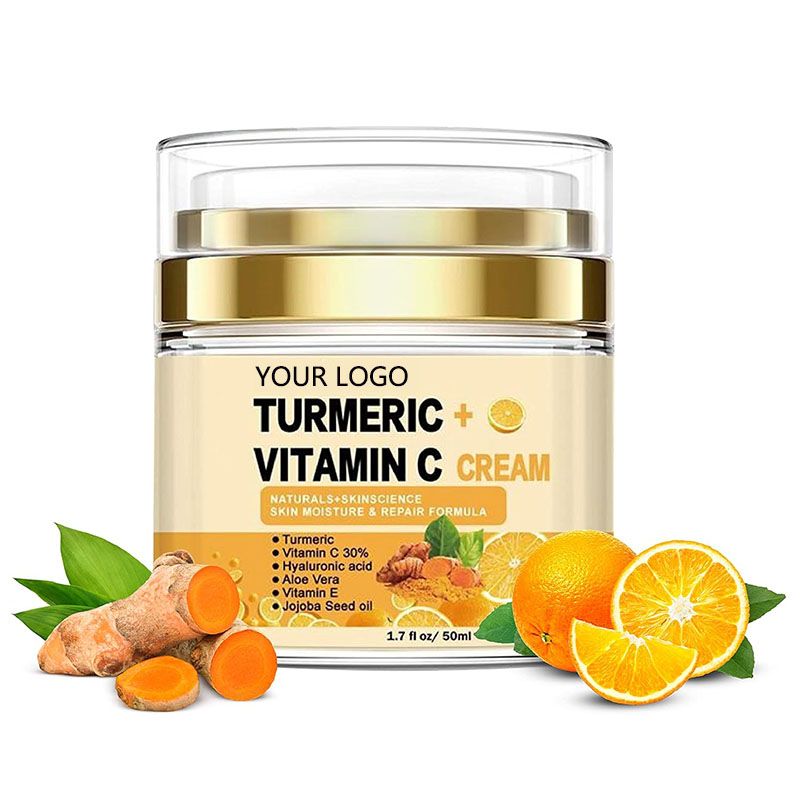 Private Label Turmeric Vitamin C Antioxidant Facial Cream OEM/ODM